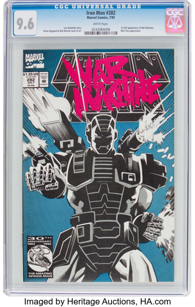 Iron Man 282 Marvel 1992 Cgc Nm 96 White Pages