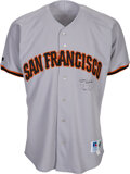 1993 Barry Bonds SF Giants Original Game Worn Rawlings Away Jersey Set 2