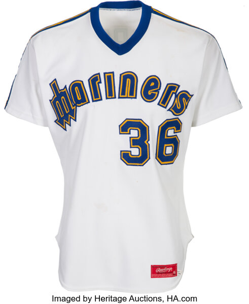 1982 Gaylord Perry Game Worn Seattle Mariners Jersey, MEARS A10., Lot  #83384