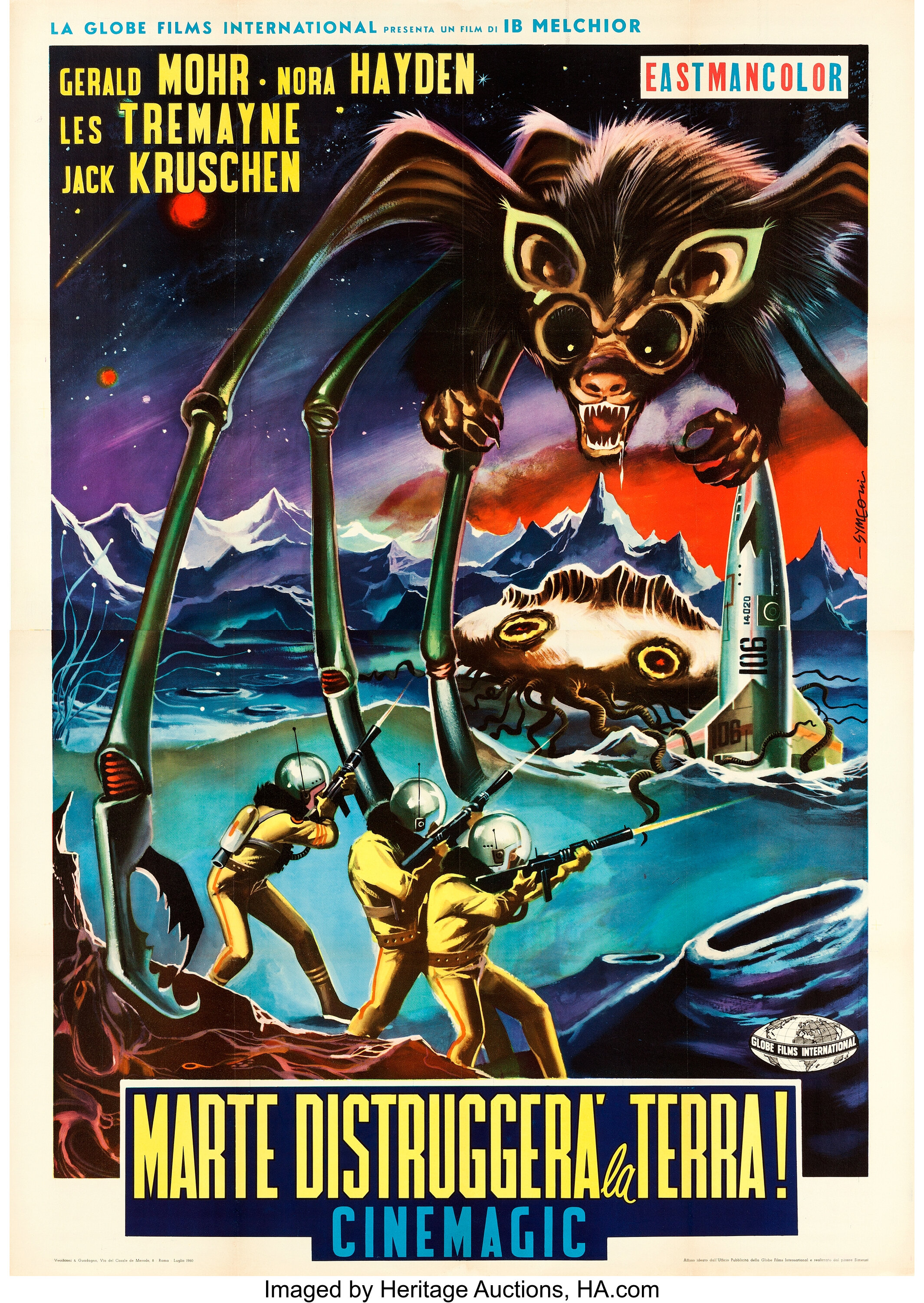 The Angry Red Planet (Globe Films International, 1960). Italian 4 ...