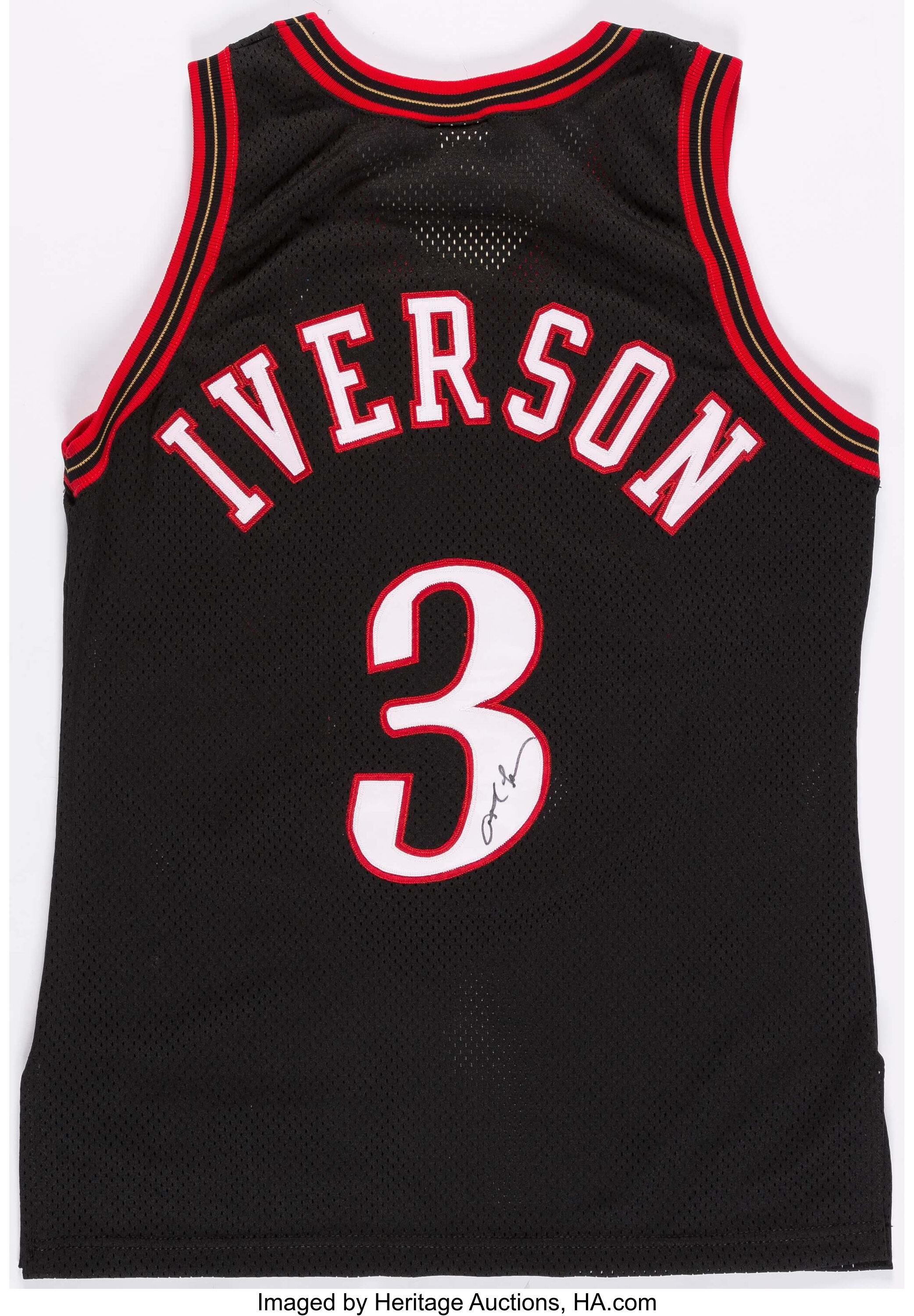 Allen Iverson Signed Philadelphia 76ers Jersey with The Answer Inscr –  More Than Sports