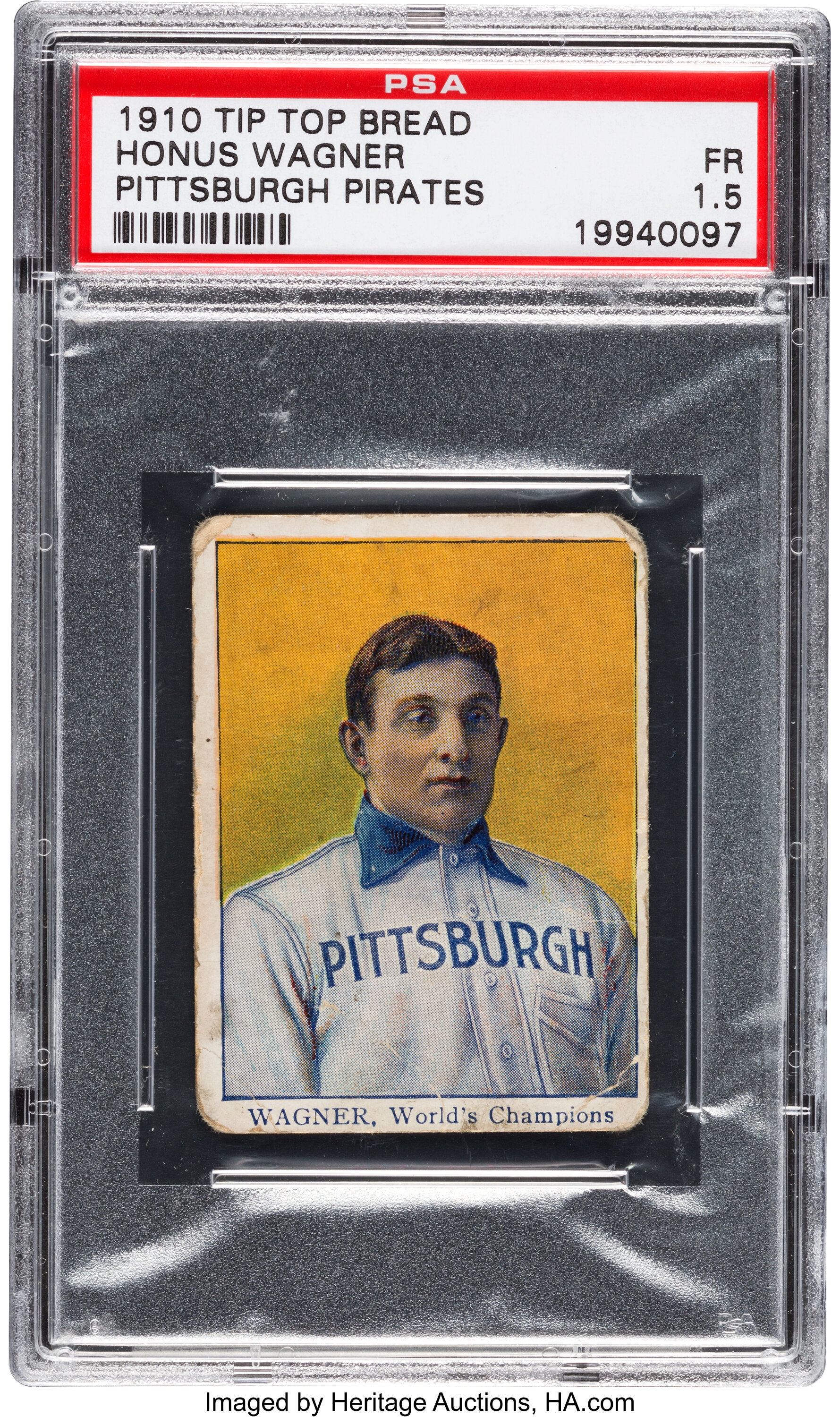 1910 Orange Borders Honus Wagner.  Baseball Cards Singles, Lot #41003