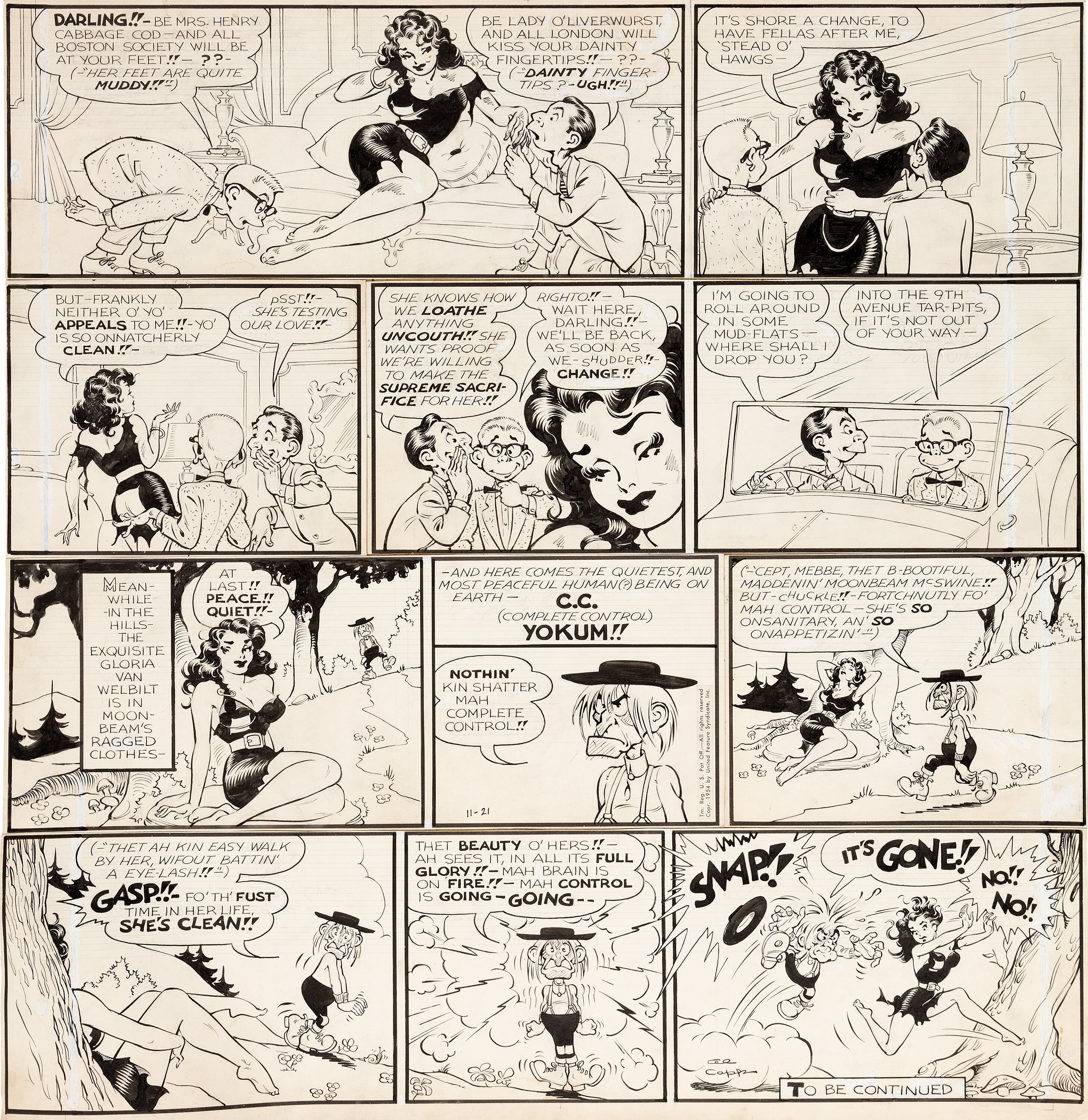 Al Capp And Frank Frazetta Lil Abner Sunday Comic Strip Original Lot 93046 Heritage Auctions 0474