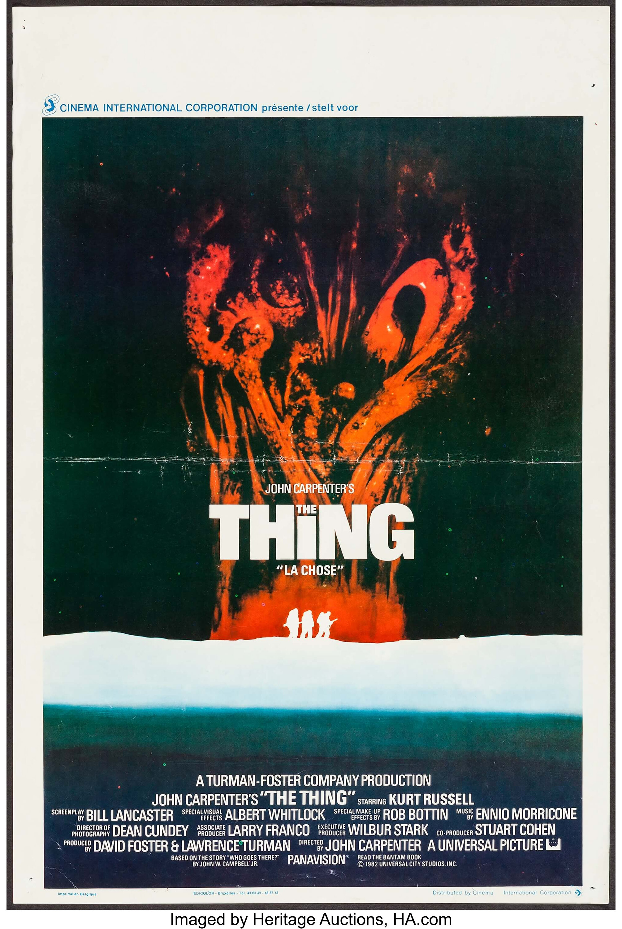 The Thing (CIC, 1982). Belgian (14.5