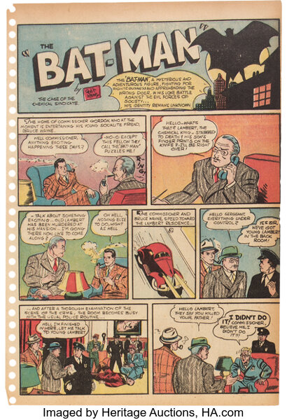 Goldin 1939 DC Detective Comics #27 Auction