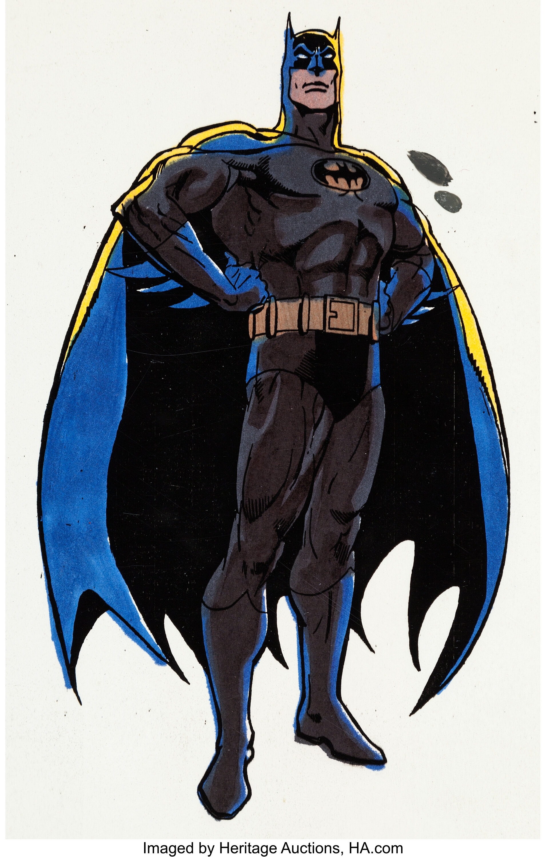 Super Friends Batman Color Model Drawing with Cel Overlay | Lot #97361 |  Heritage Auctions