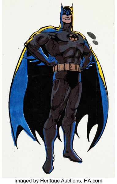 Super Friends Batman Color Model Drawing with Cel Overlay | Lot #97361 |  Heritage Auctions
