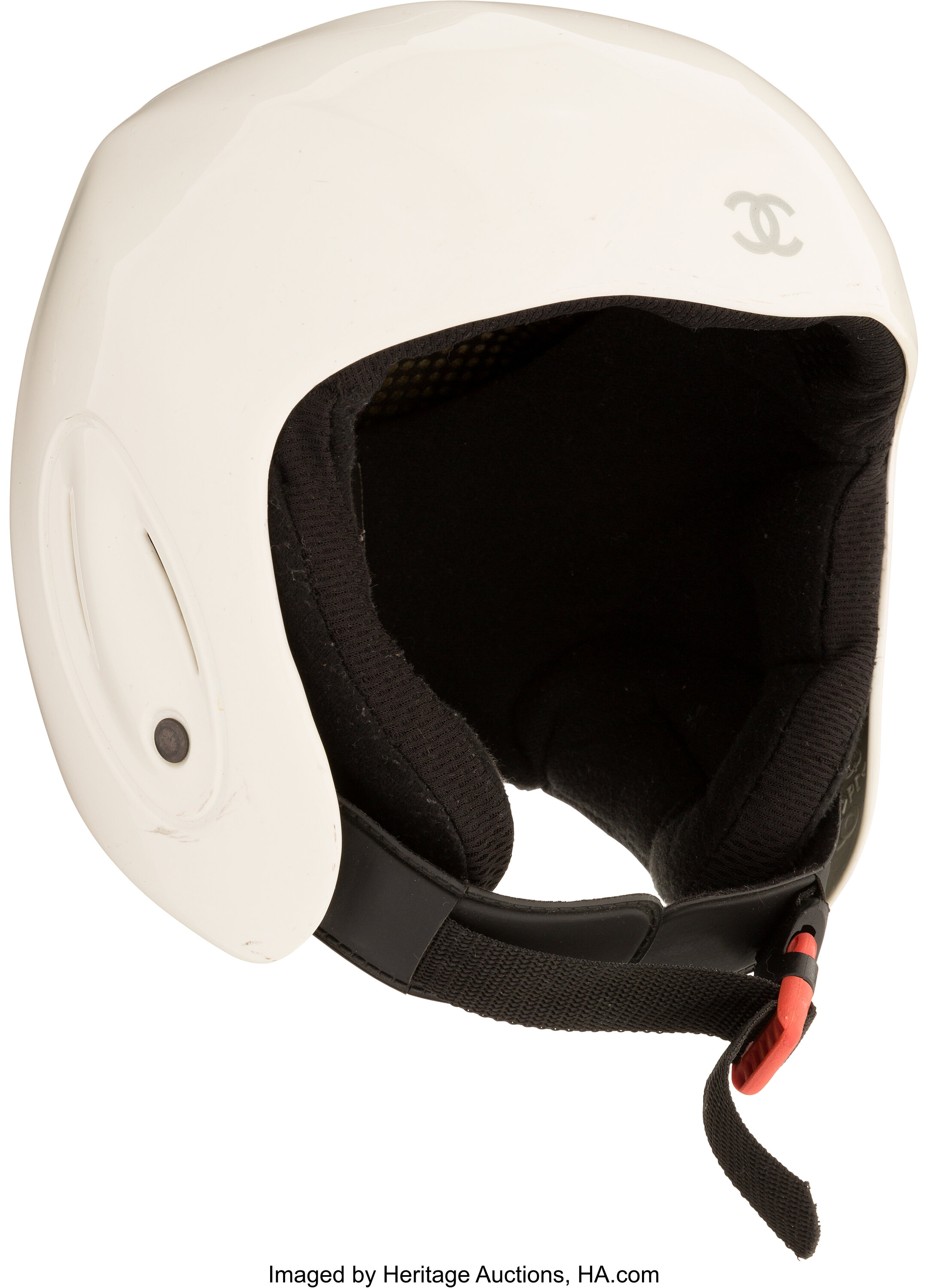 Chanel Limited Edition White PVC Snowboard Helmet. Condition: 3
