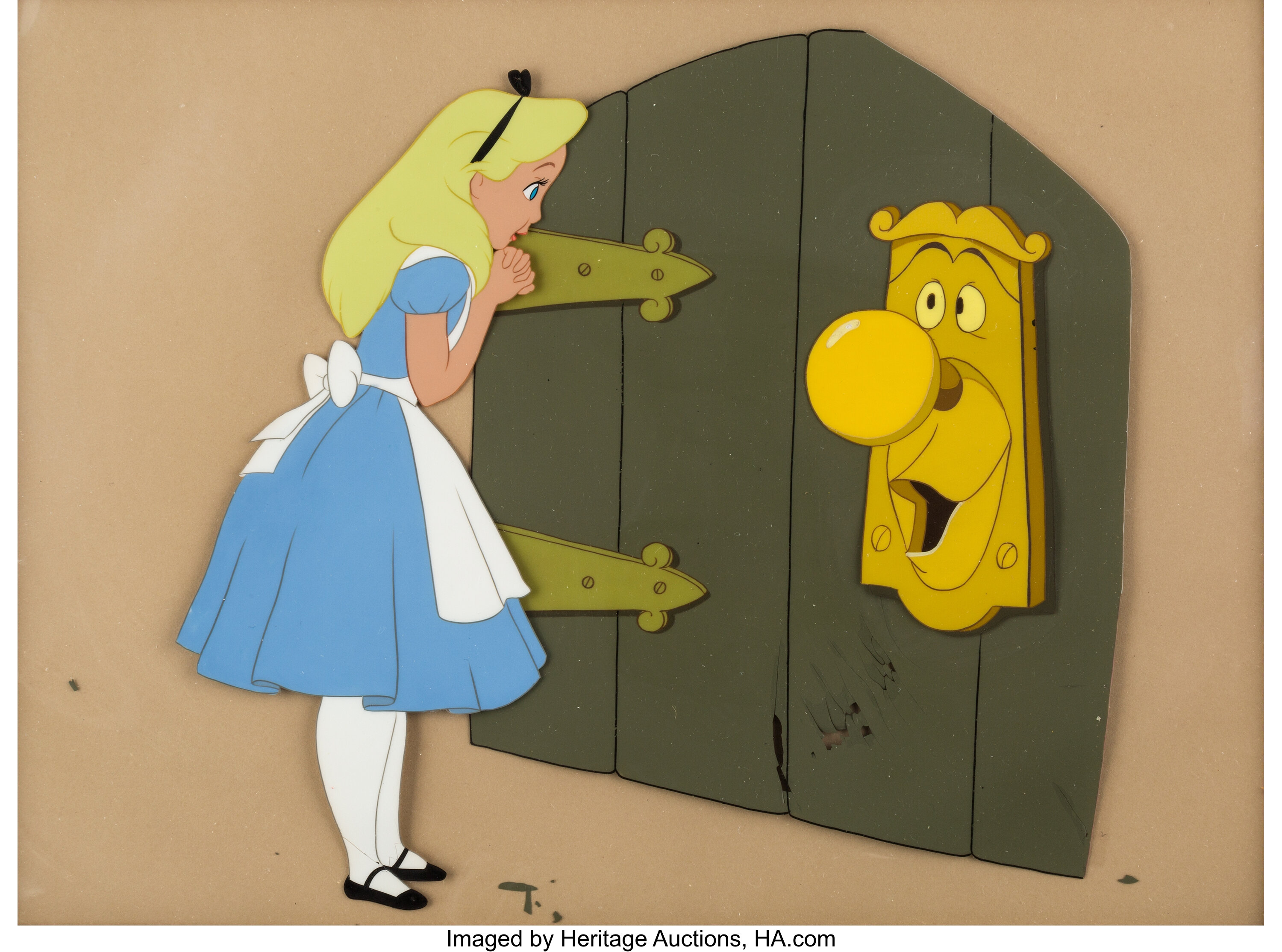 Alice In Wonderland Alice And Door Knob Production Cel Setup Walt Lot 95156 Heritage Auctions 1932