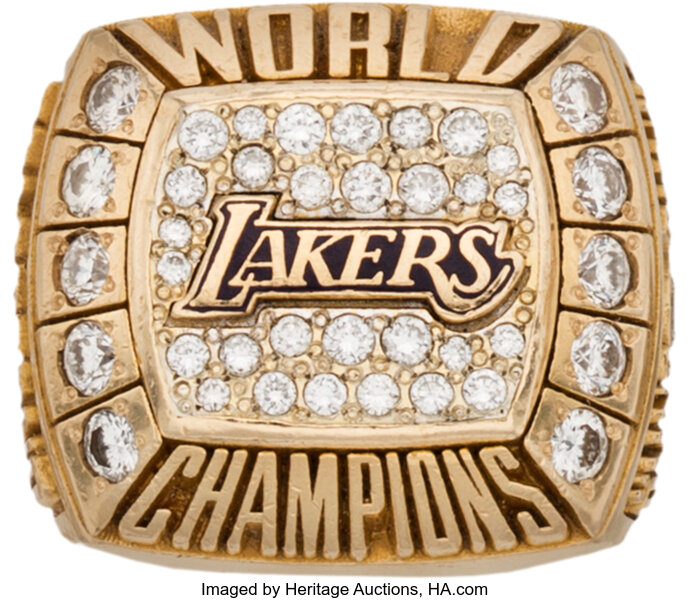 Kobe Bryant LA Lakers 6 Ring Championship Display Case