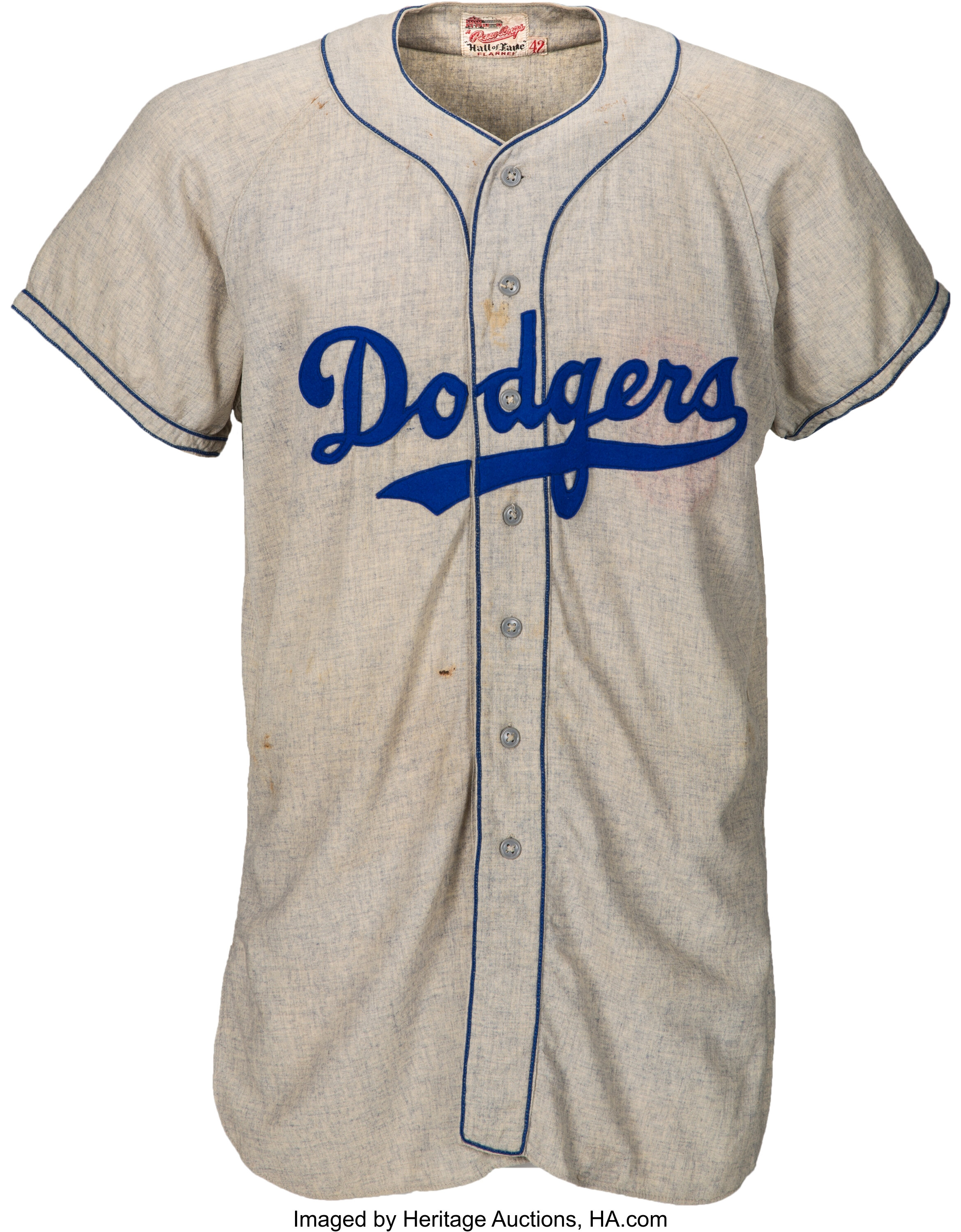 Charitybuzz: Official Licensed 1955 Brooklyn Dodgers Home Jersey