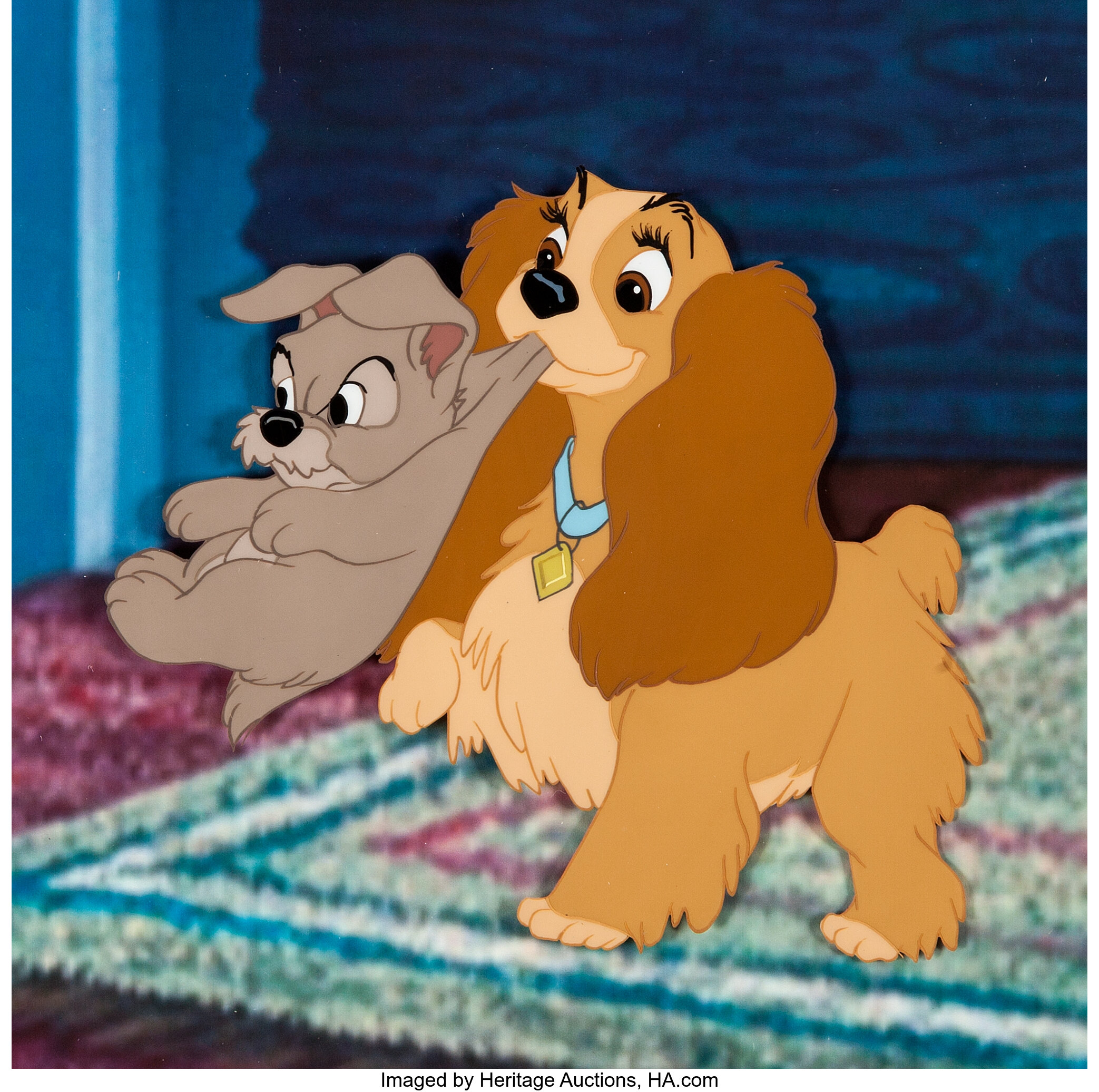 Lady and the Tramp Scamp and Lady Production Cel (Walt Disney, | Lot ...
