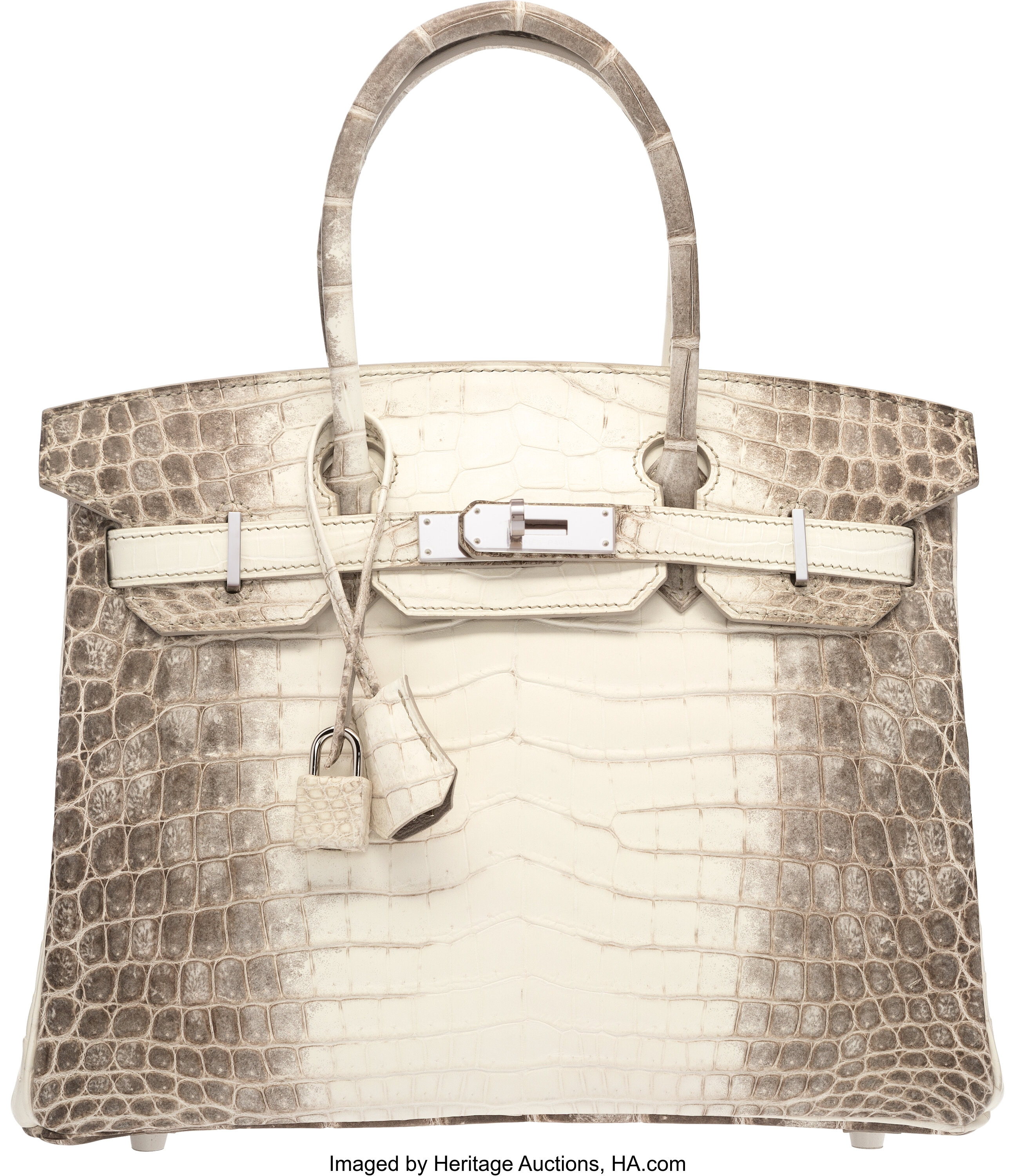 Hermes Birkin 30 Crocodile Nilo White Himalayan Croc