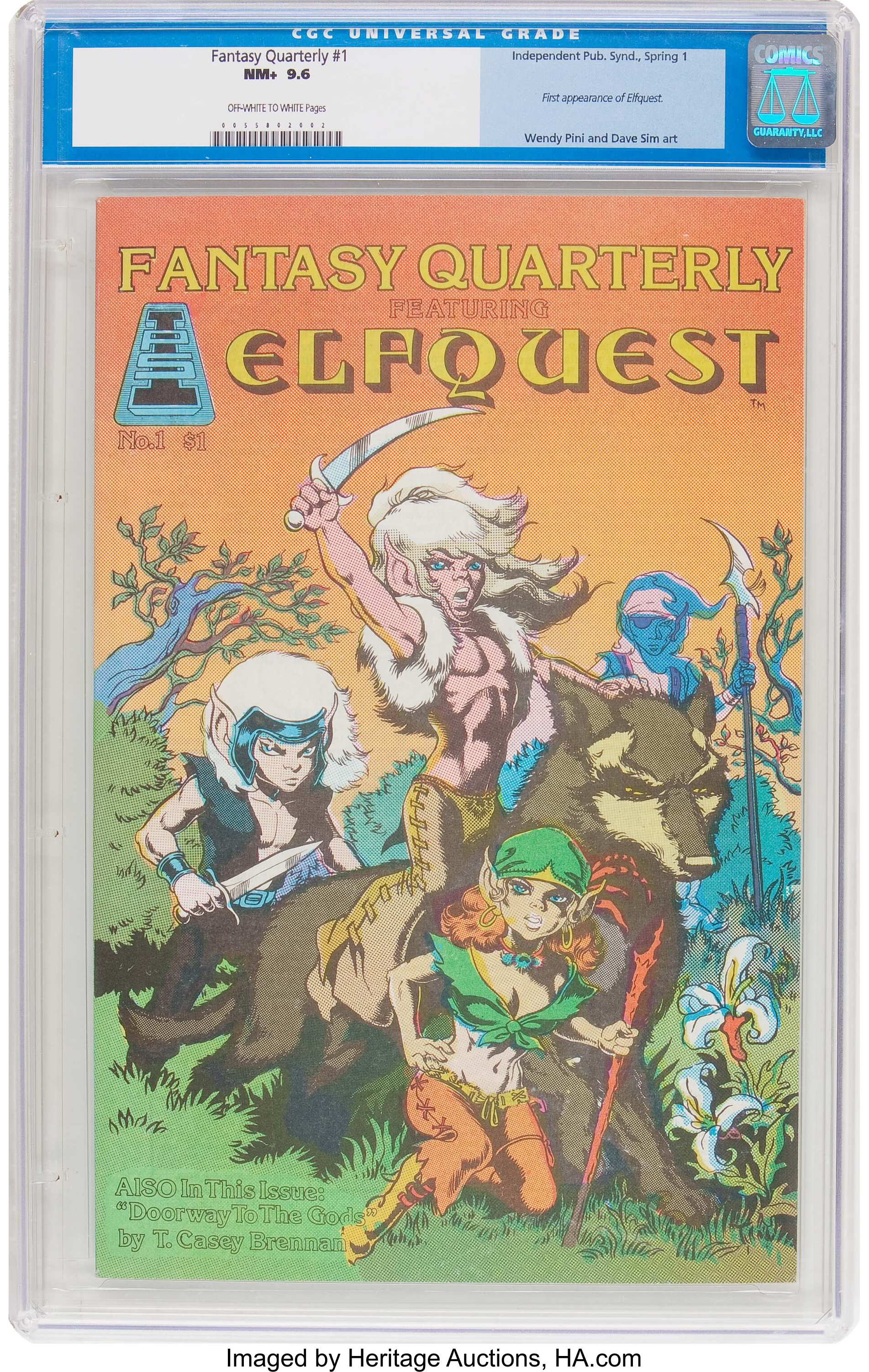 Fantasy Quarterly #1 CGC 9.2! 1st app. Elfquest Wendy &