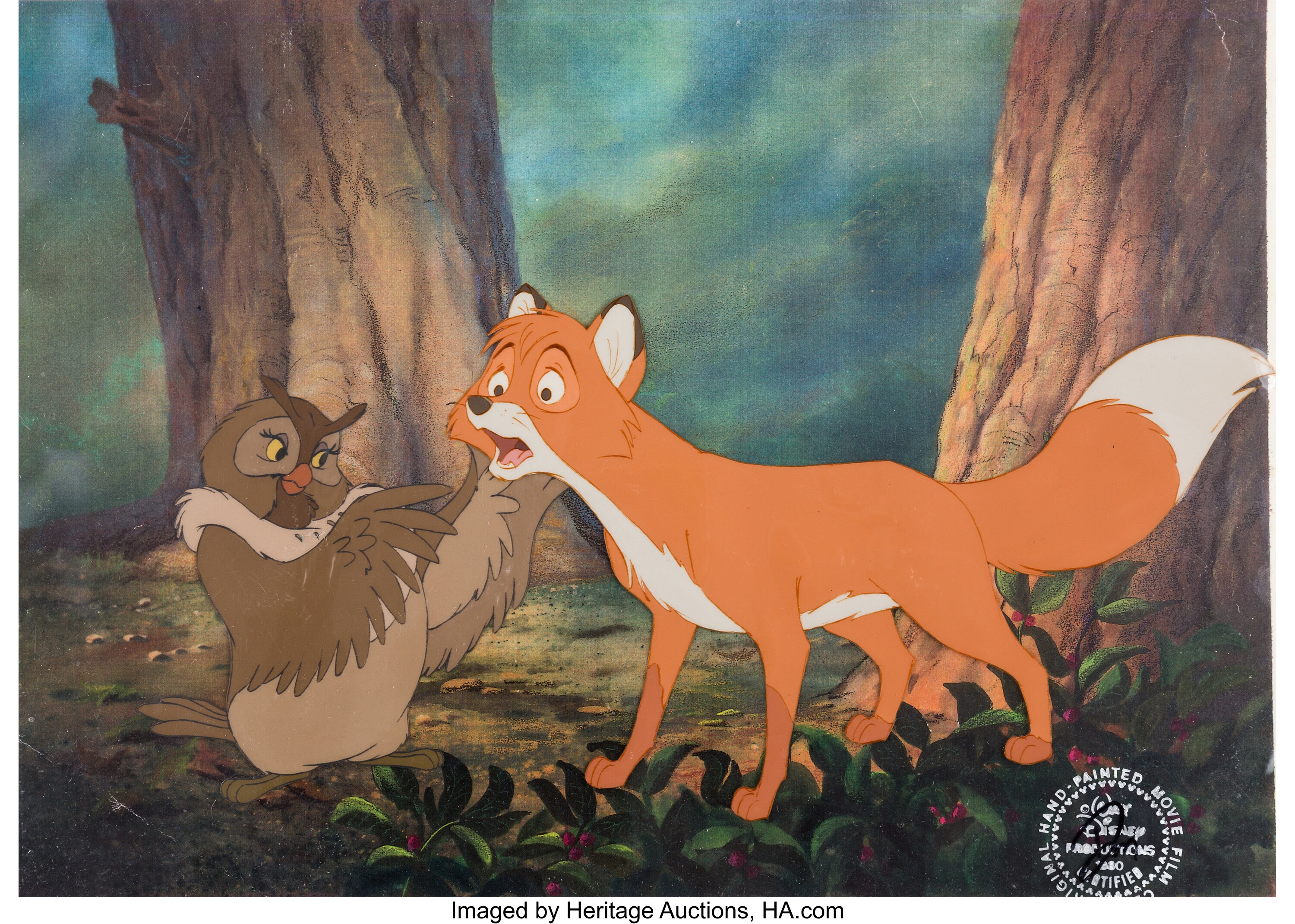 The Fox and the Hound Tod and Big Mama Production Cel Setup (Walt | Lot  #97175 | Heritage Auctions