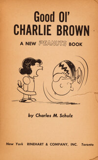 Good Old Charlie Brown Charles Schulz Autographed Book with Snoopy