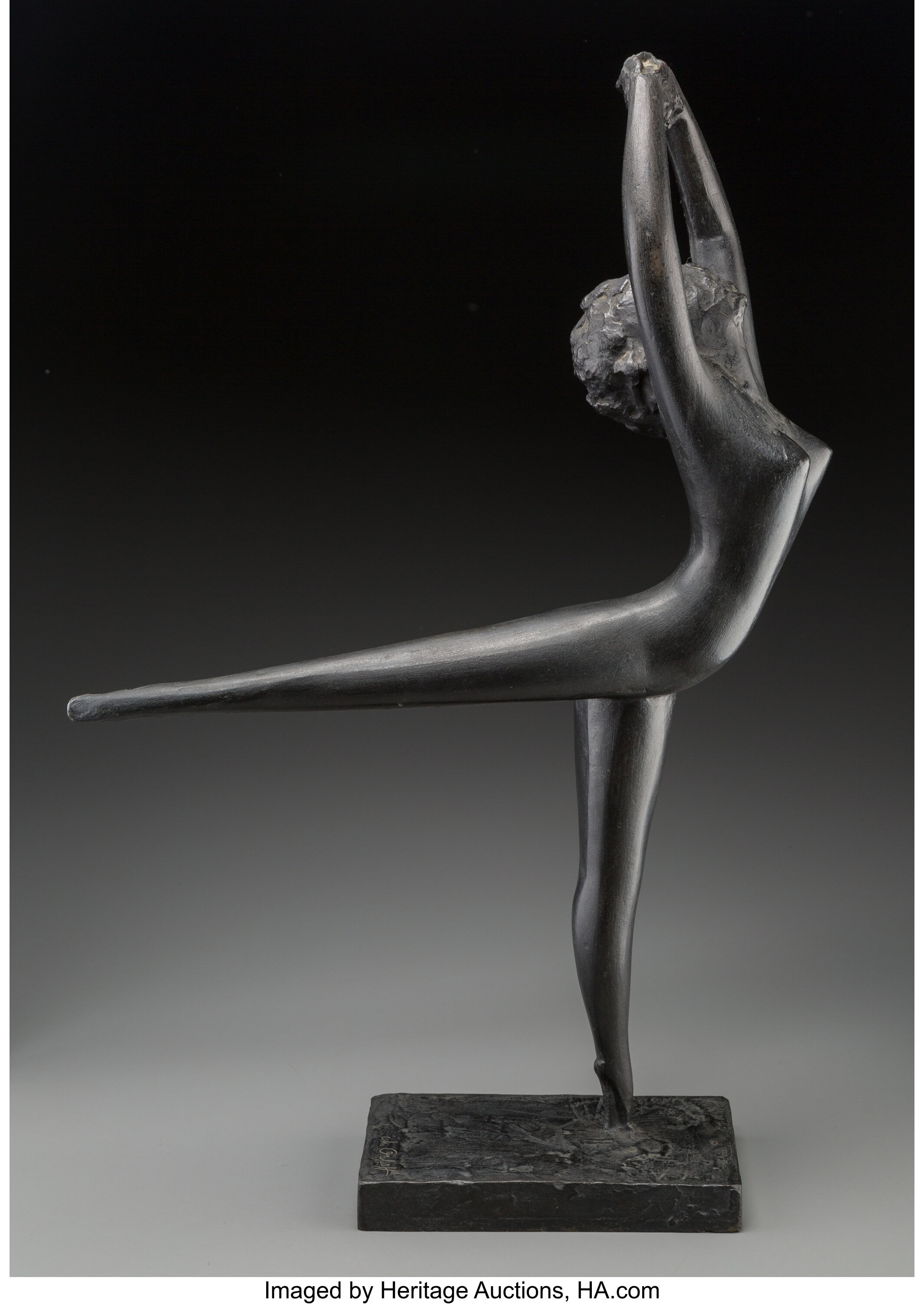 Chana Orloff (french, 1878-1968). Danseuse Victoire, 1950. Bronze 