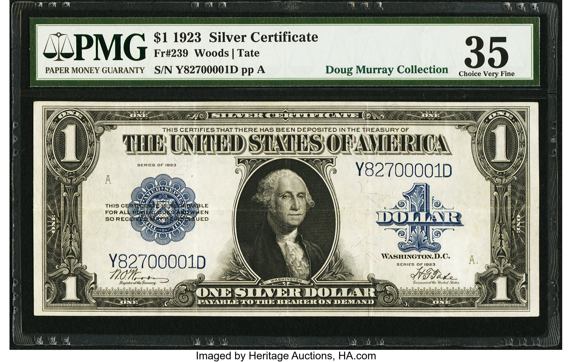 Fr 239 $1 1923 Silver Certificate PMG Choice Very Fine 35 Lot