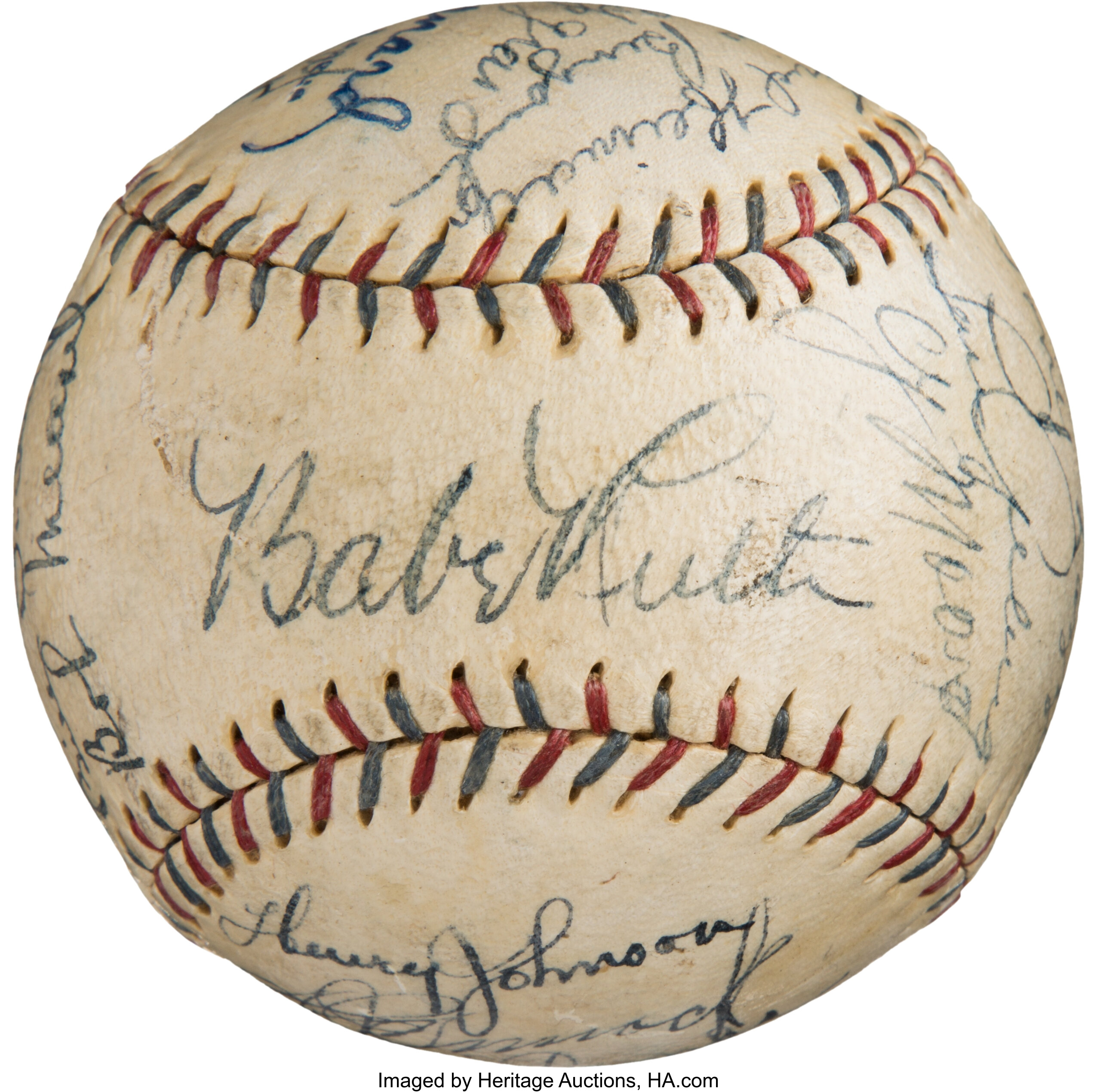 1929 New York Yankees Team-Signed Baseball