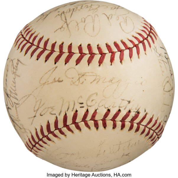 New York Yankees Autographed Baseball Memorabilia