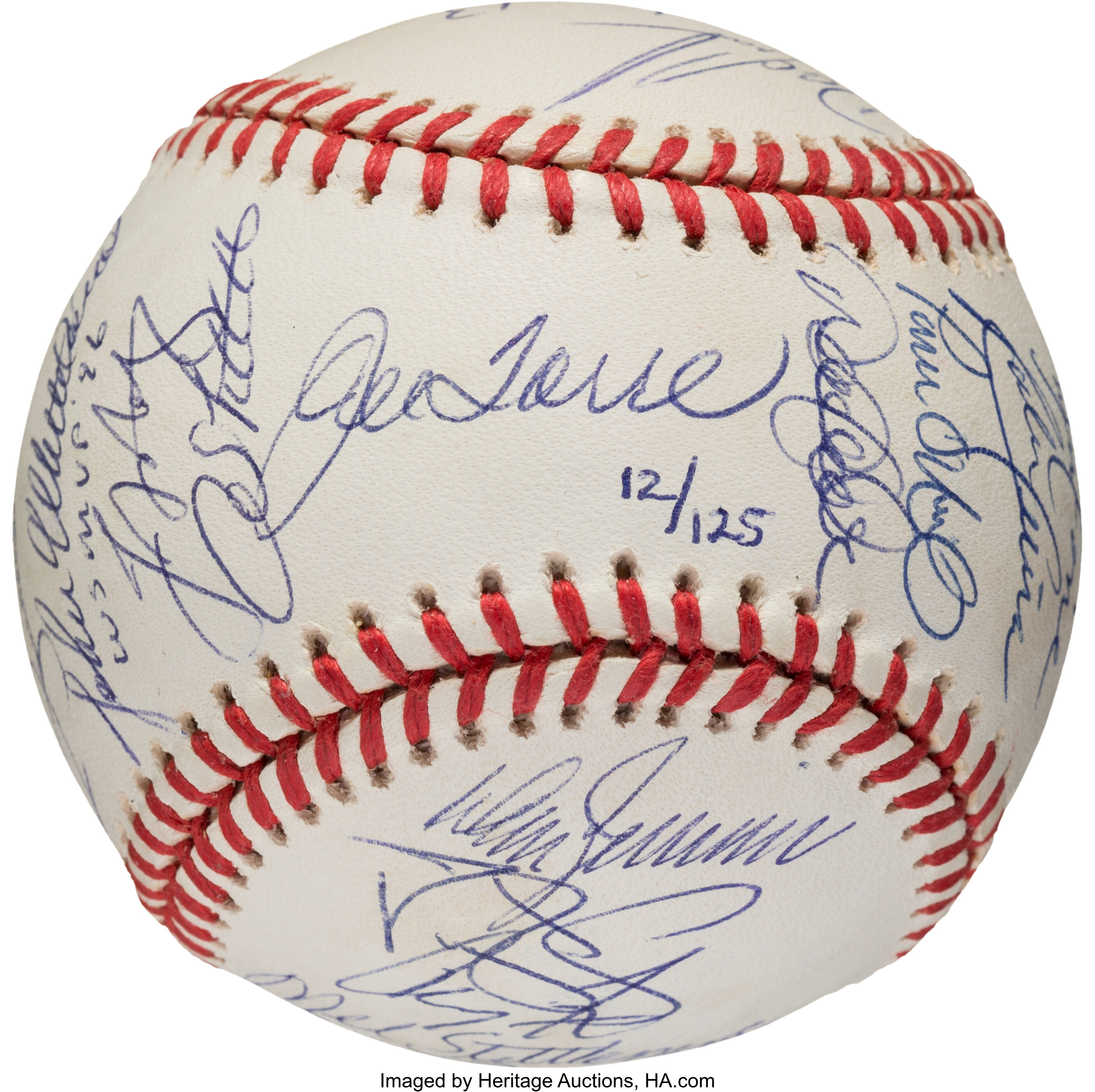 1996 New York Yankees Team Signed Baseball..  Baseball, Lot #80292