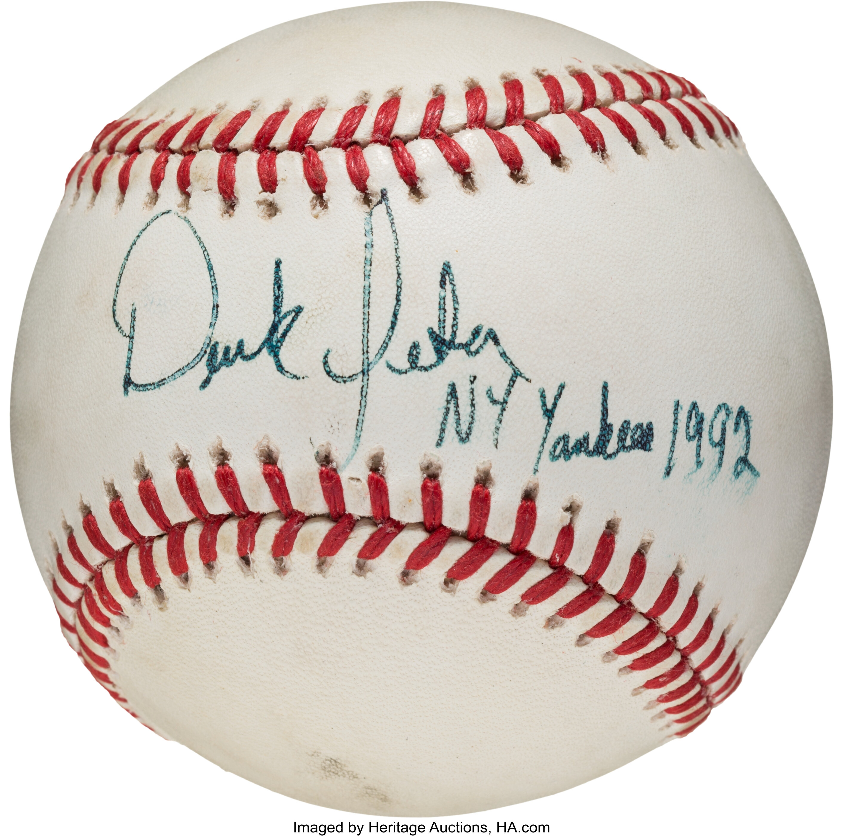 MLB Youth Foundation Golf Auction - Derek Jeter Autographed White