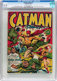 Charles Quinlan's Spectacular Work on Cat-Man Comics #1, at Auction