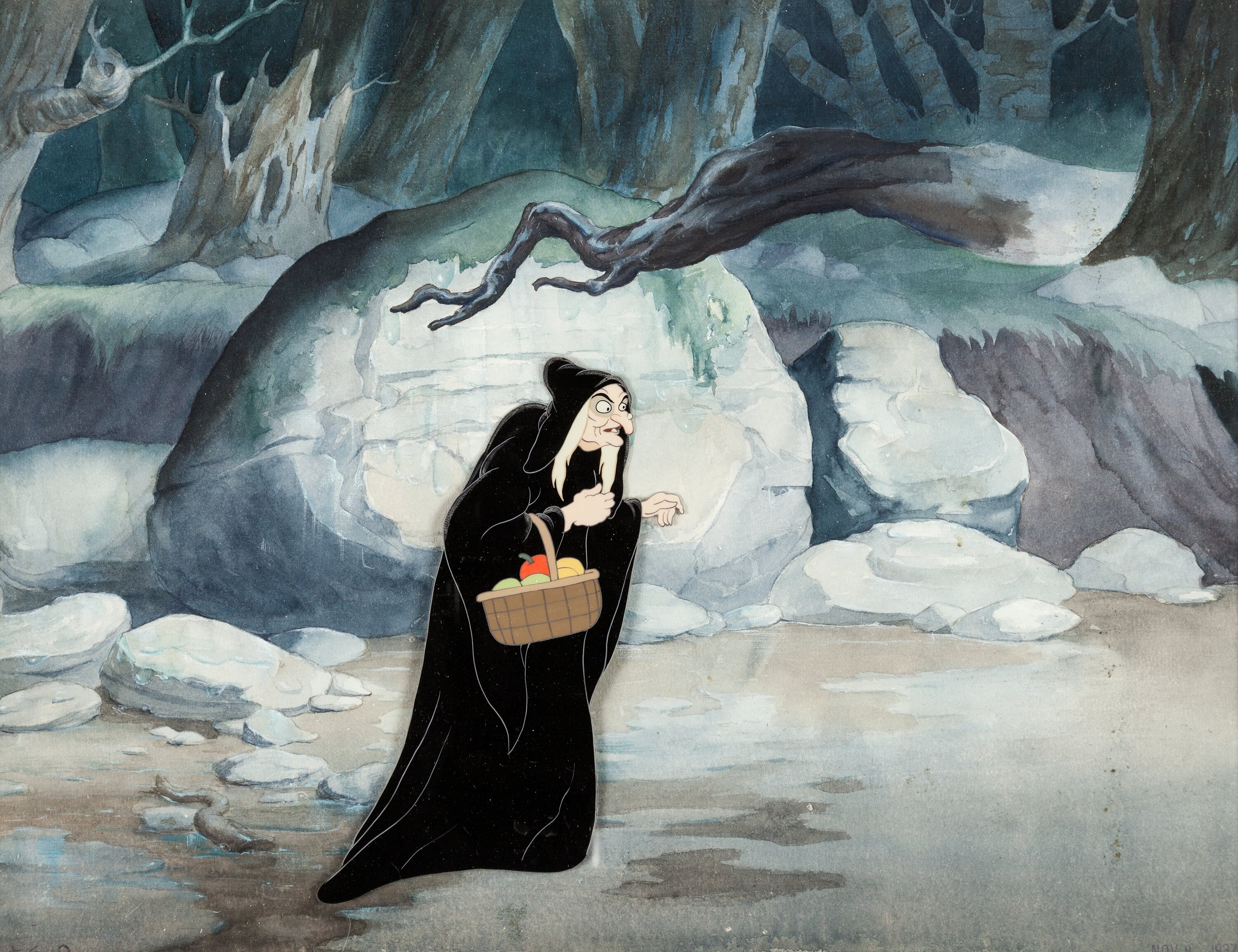 Snow White And The Seven Dwarfs Old Hag Production Cel And Master Lot 95050 Heritage Auctions 
