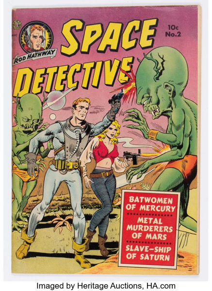 Space Detective 2 Avon 1951 Condition Vg Golden