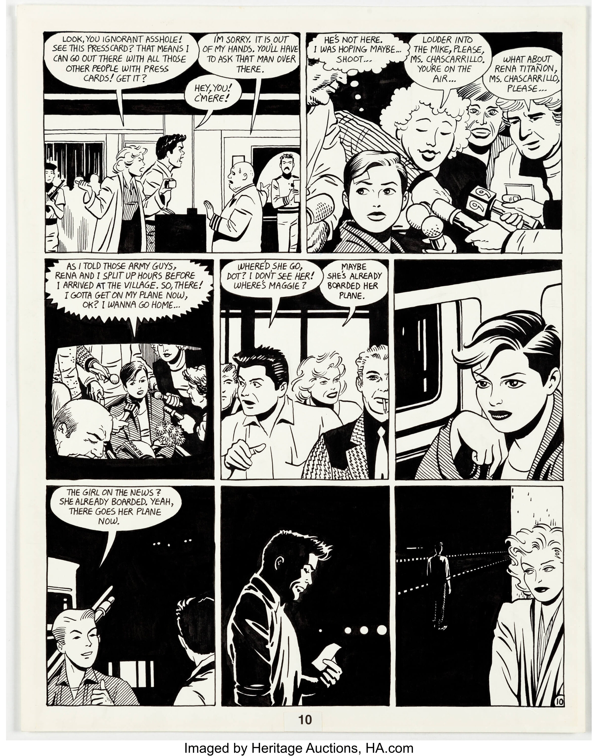 Jaime Hernandez Love and Rockets #11 Story Page 10 Maggie Original ...