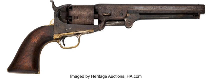 Handguns:Single Action Revolver, Col. Robert M. Powell Inscribed Colt Model 1851 Navy Single ActionRevolver....