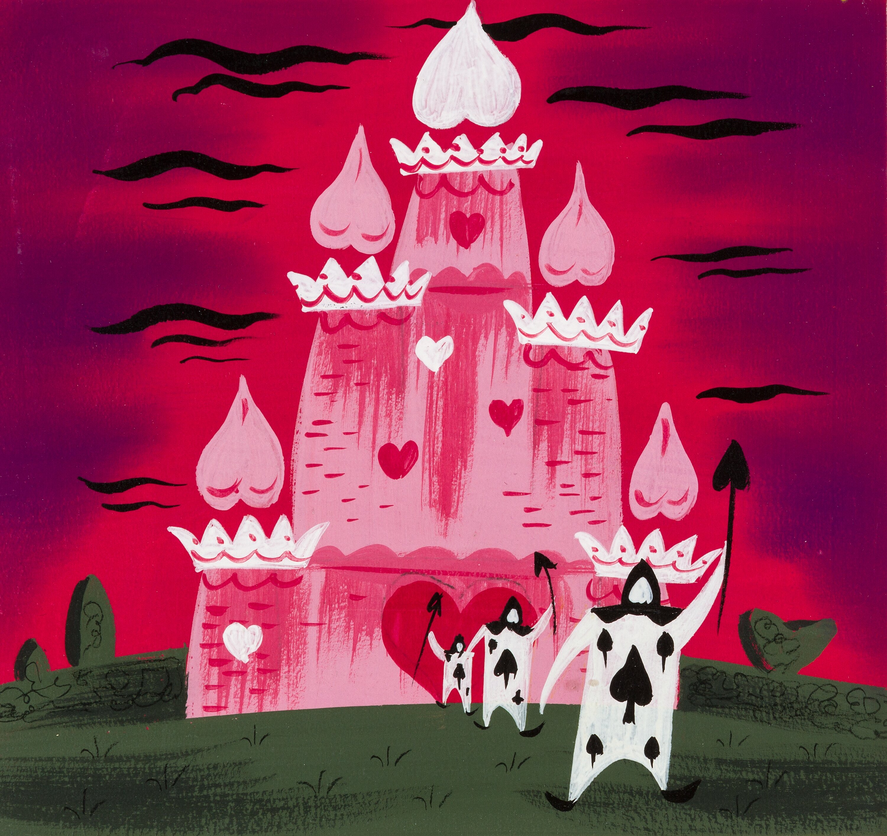 Disney Alice In Wonderland Queen Of Hearts Castle