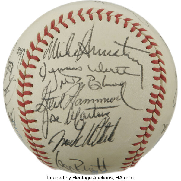 Lot Detail - 1980 Kansas City Royals Team Signed Baseball