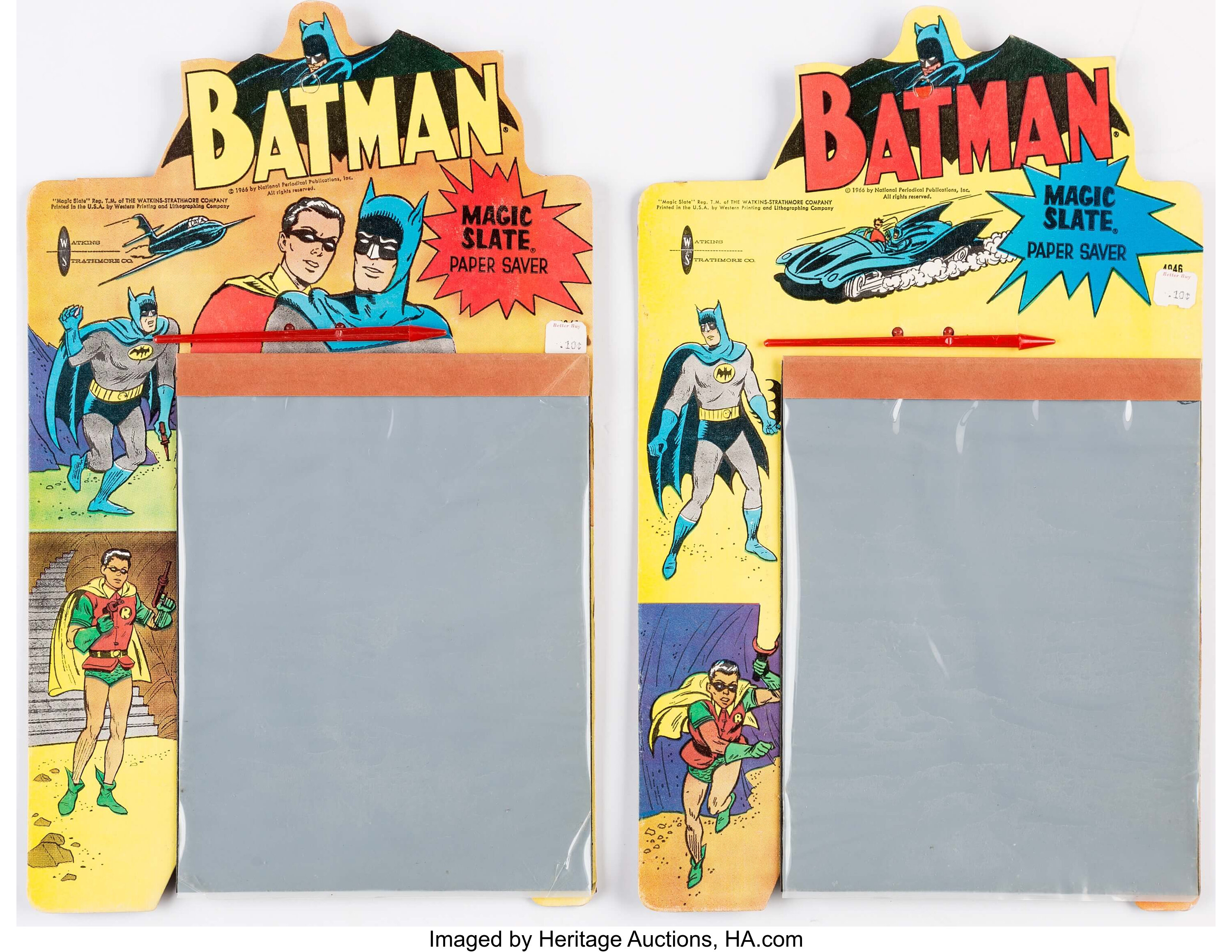 Batman Magic Slate Group of 2 (Watkins-Strathmore/National | Lot #13692 |  Heritage Auctions