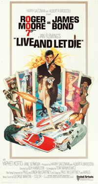 Live and Let Die Movie Poster 1973 3 Sheet (41x81)