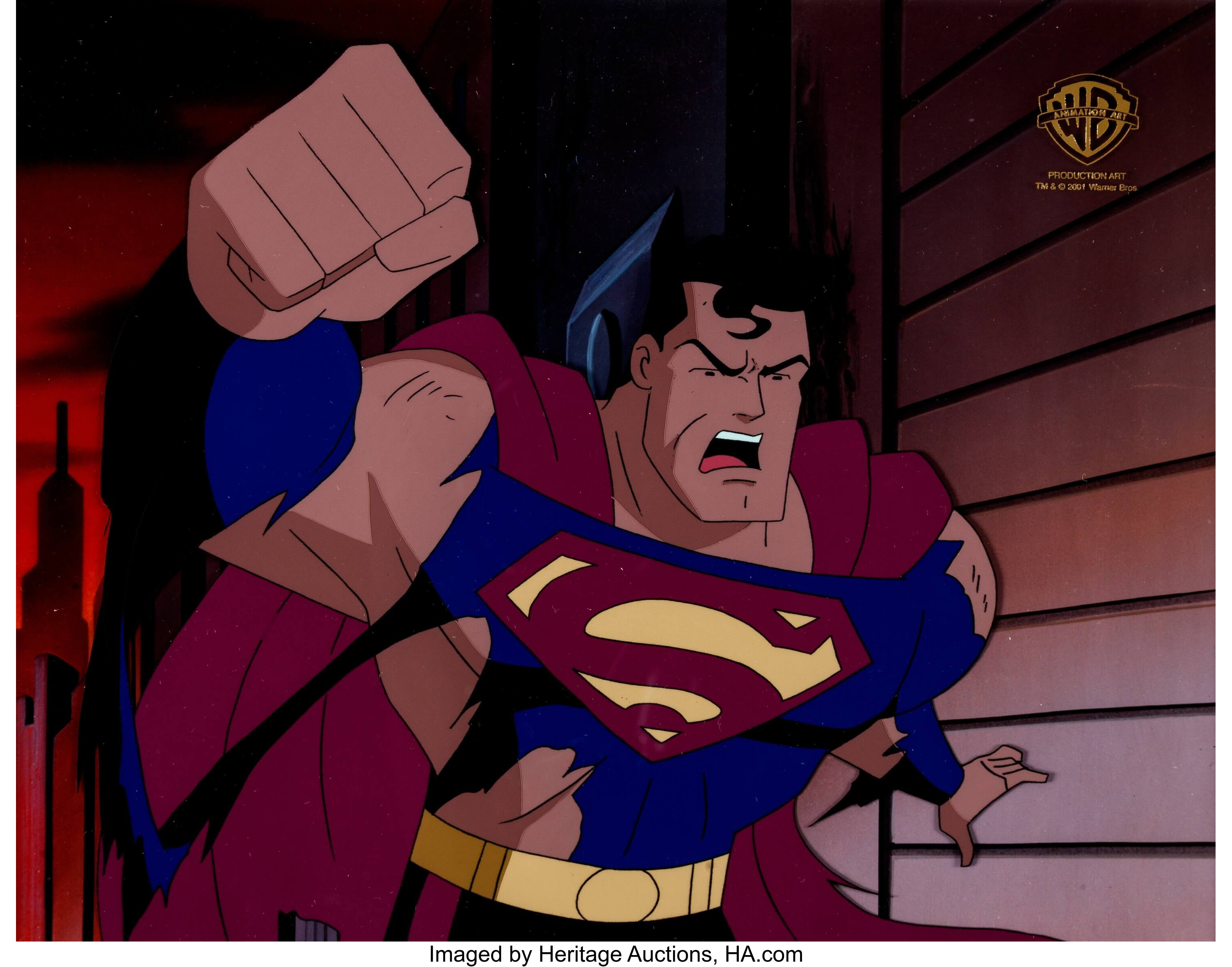The New Batman/Superman Adventures Superman Production Cel (Warner | Lot  #14238 | Heritage Auctions