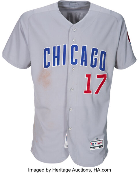 Kris Bryant Game-Used Jersey -- Stars and Stripes 2017 -- Cubs at Reds --  7/1/17