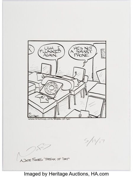 Nate Fakes Break Of Day Original Art Comic Strip Dated 5 16 17 Lot Heritage Auctions