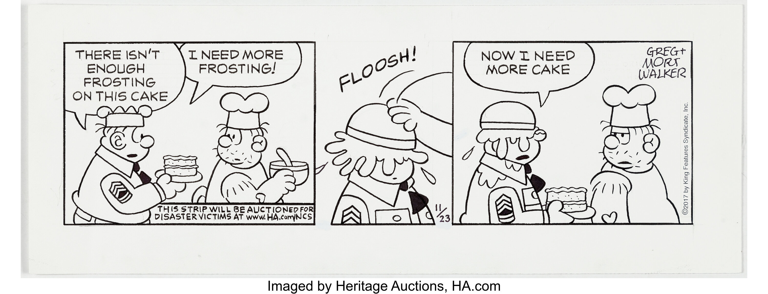 Greg And Mort Walker Beetle Bailey Daily Comic Strip Original Art Lot Heritage Auctions