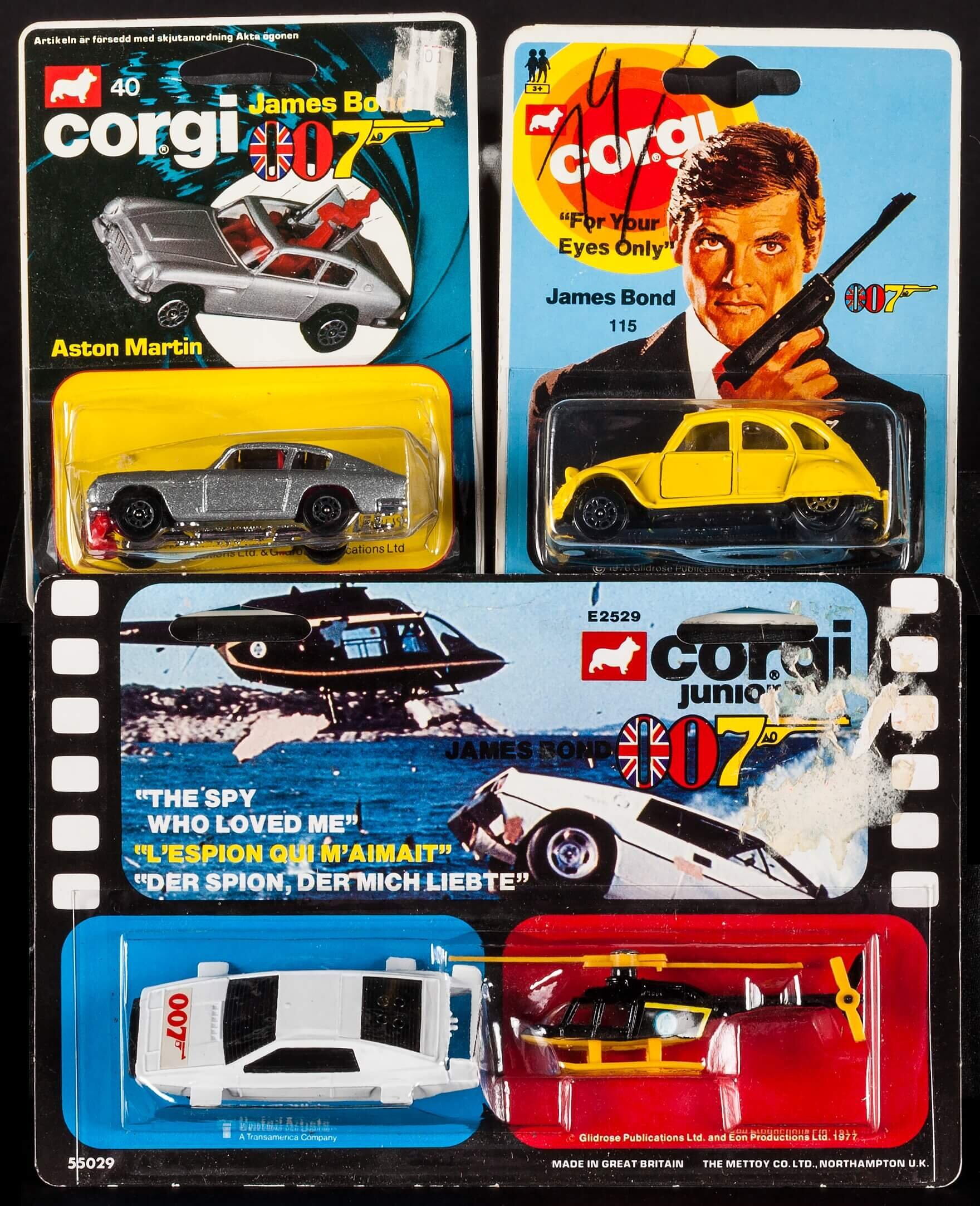 James Bond Toy Vehicles Lot Corgi Junior 1976 1977 1979 Lot Heritage Auctions