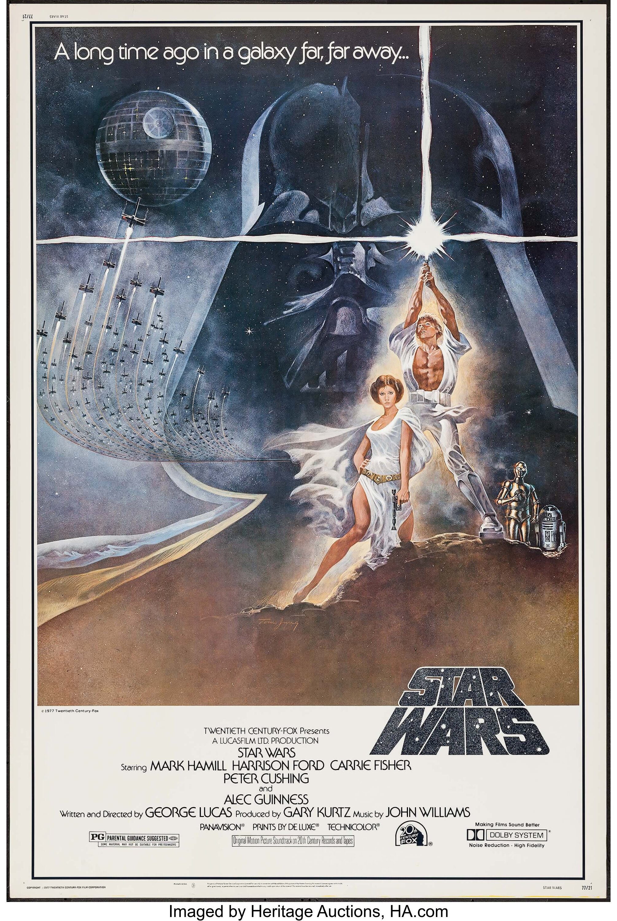 Star Wars th Century Fox 1977 Poster 40 X 60 Style A Lot Heritage Auctions