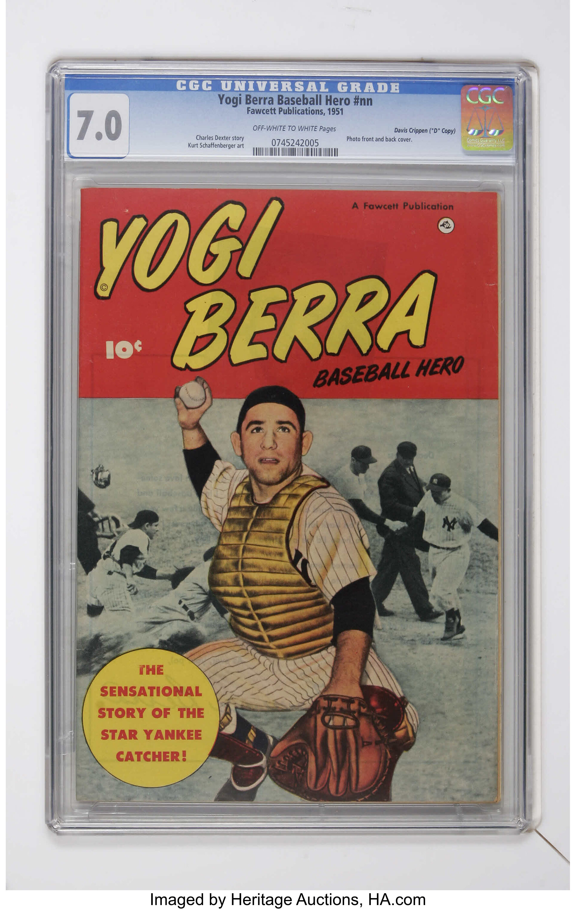 1951 Yogi Berra 'Baseball Hero' Comic Book (Yankees)