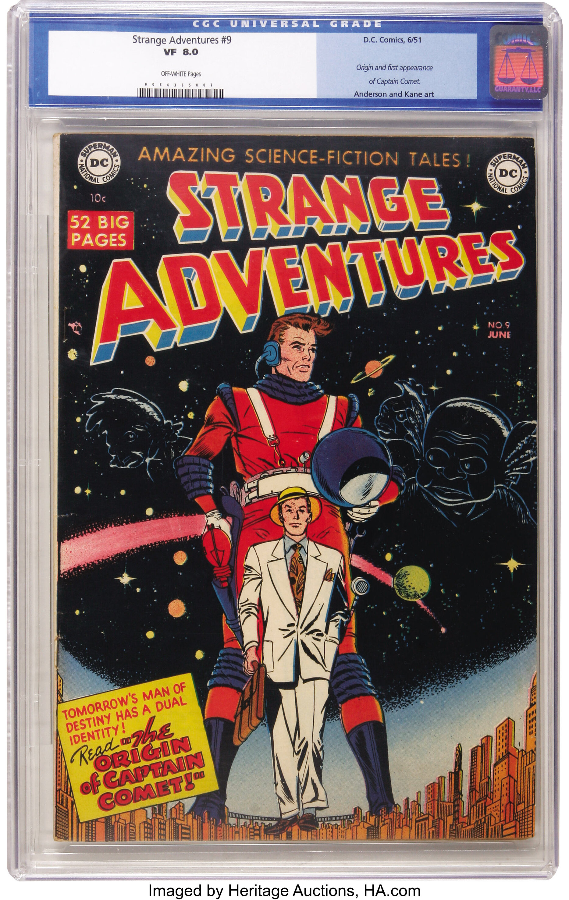 Strange Adventures #9 (DC, 1951) CGC VF 8.0 Off-white pages. DC | Lot ...