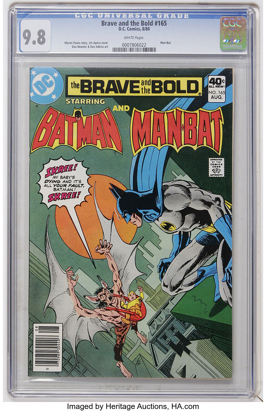 The Brave and the Bold #165 Batman and Man-Bat (DC, 1980) CGC NM/MT | Lot  #17083 | Heritage Auctions