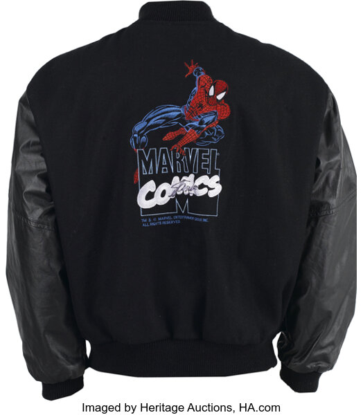 Stan Lee Autographed Varsity Spider Man Jacket High Five Sports Lot 52410 Heritage Auctions