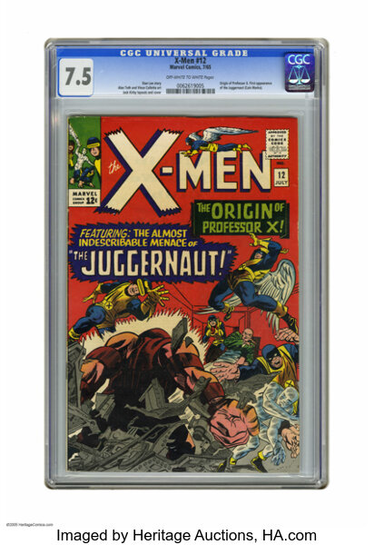 X Men 12 Marvel 1965 Cgc Vf 75 Off White To White