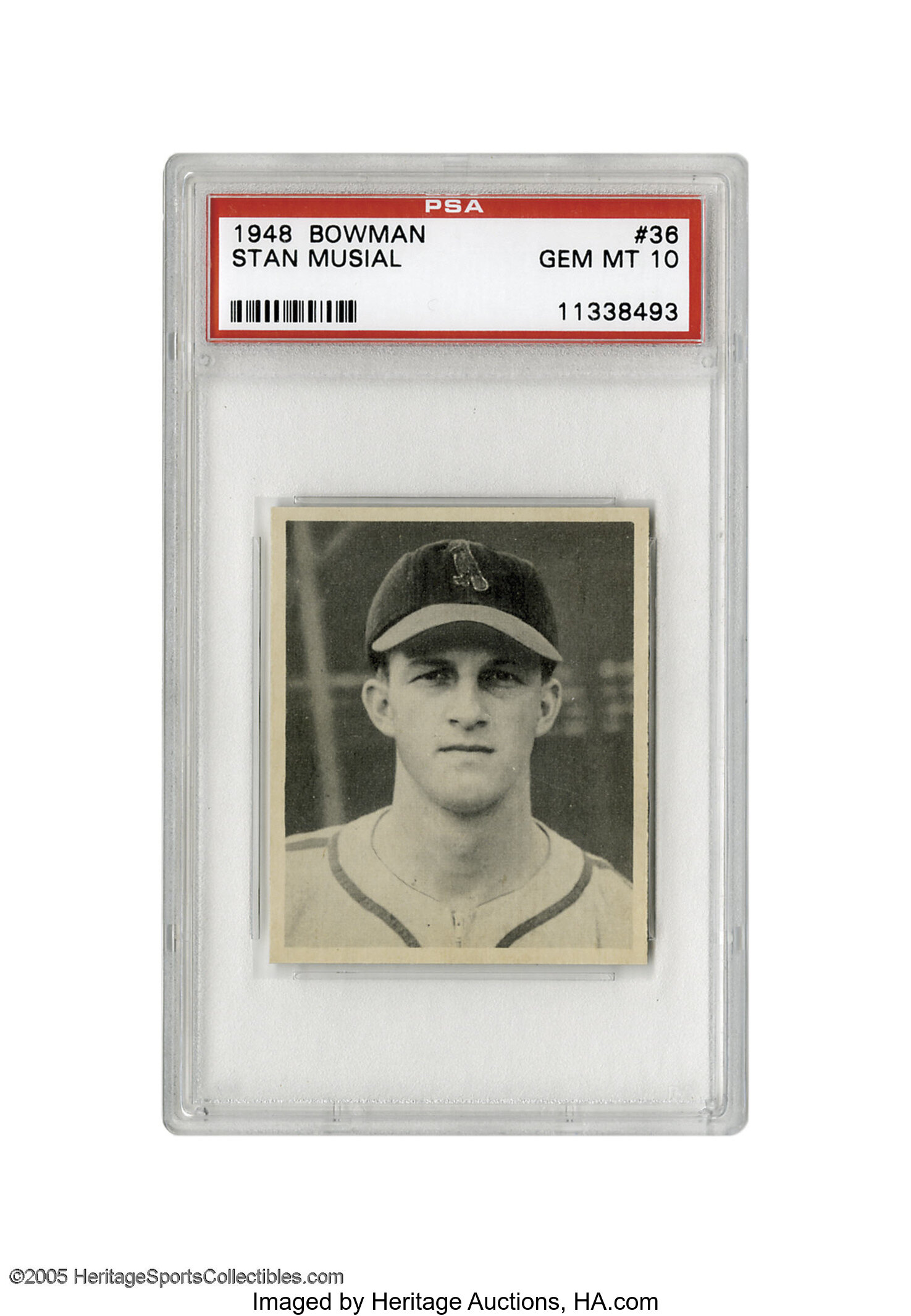 Sold at Auction: 1948 Bowman #36 Stan Musial Rookie.