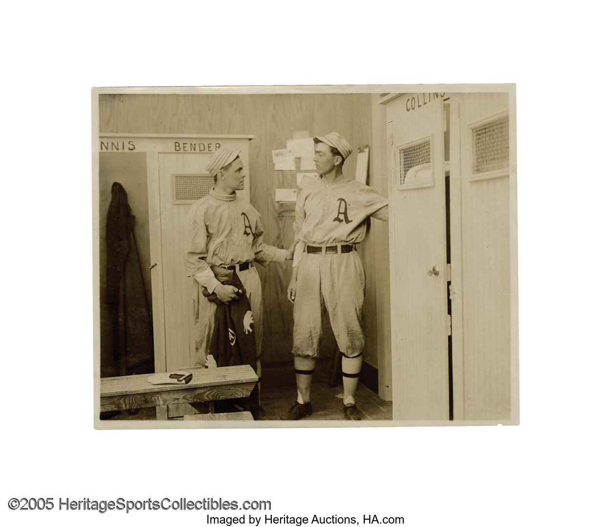 1910 Frank Home Run Baker Photographic Snapshot at Shibe Park