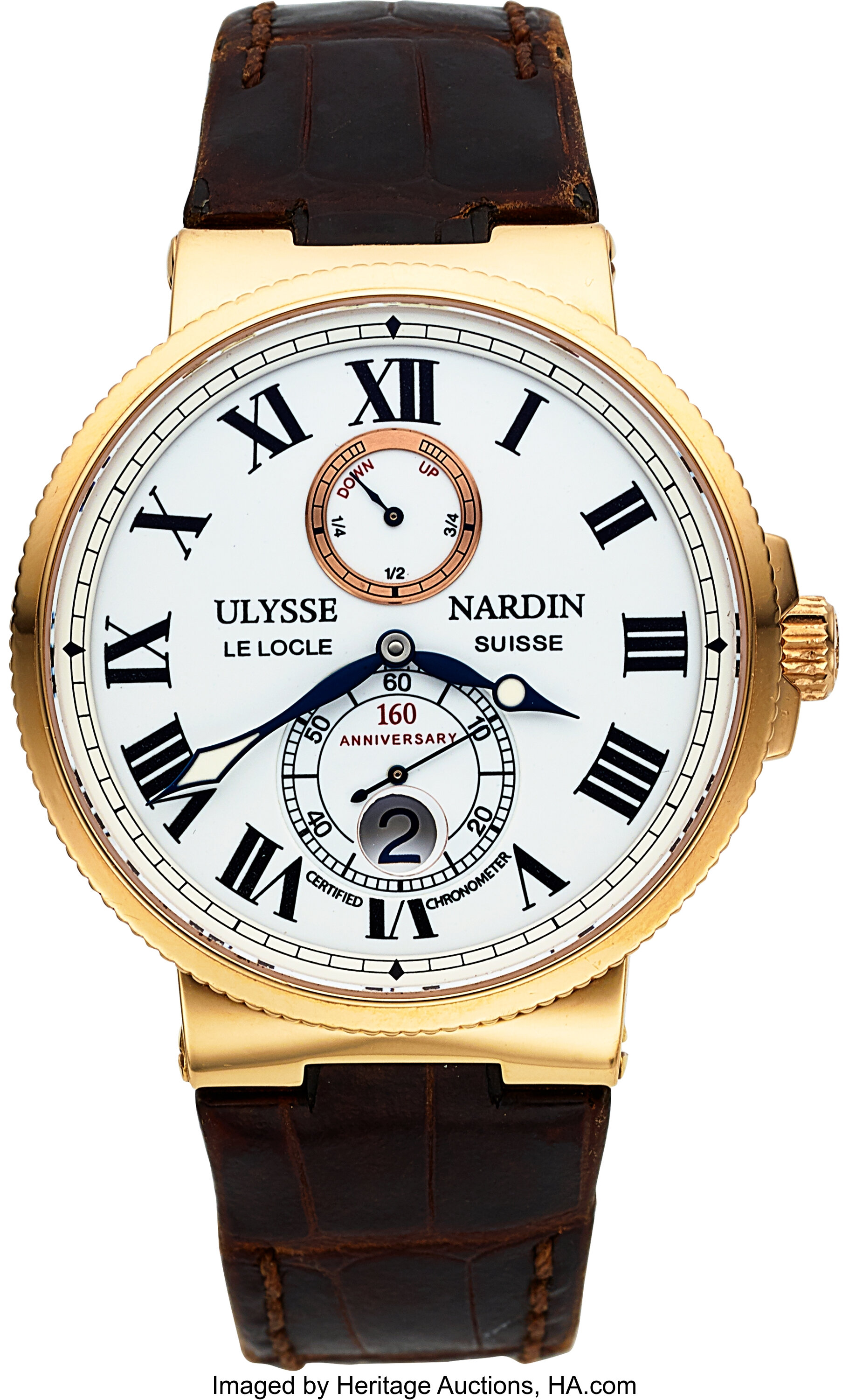 Ulysse Nardin Ref. 266 65 Limited Edition 160th Anniversary Gold