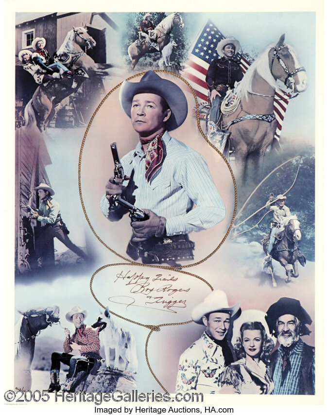 Roy Rogers -- King of the Cowboys Signed Poster (1977). A 24